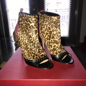 Ferragamo Leopard Booties